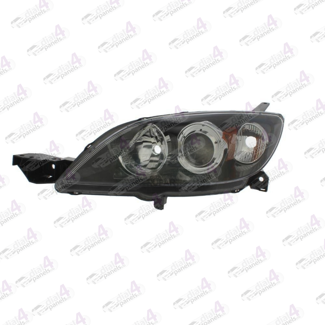 MAZDA 3 2004-2009 HEADLAMP BLACK LEFT BN8V510L0C - BP5E510L0F - BN8V510L0A - BN8V510L0D - BN8V510L0E