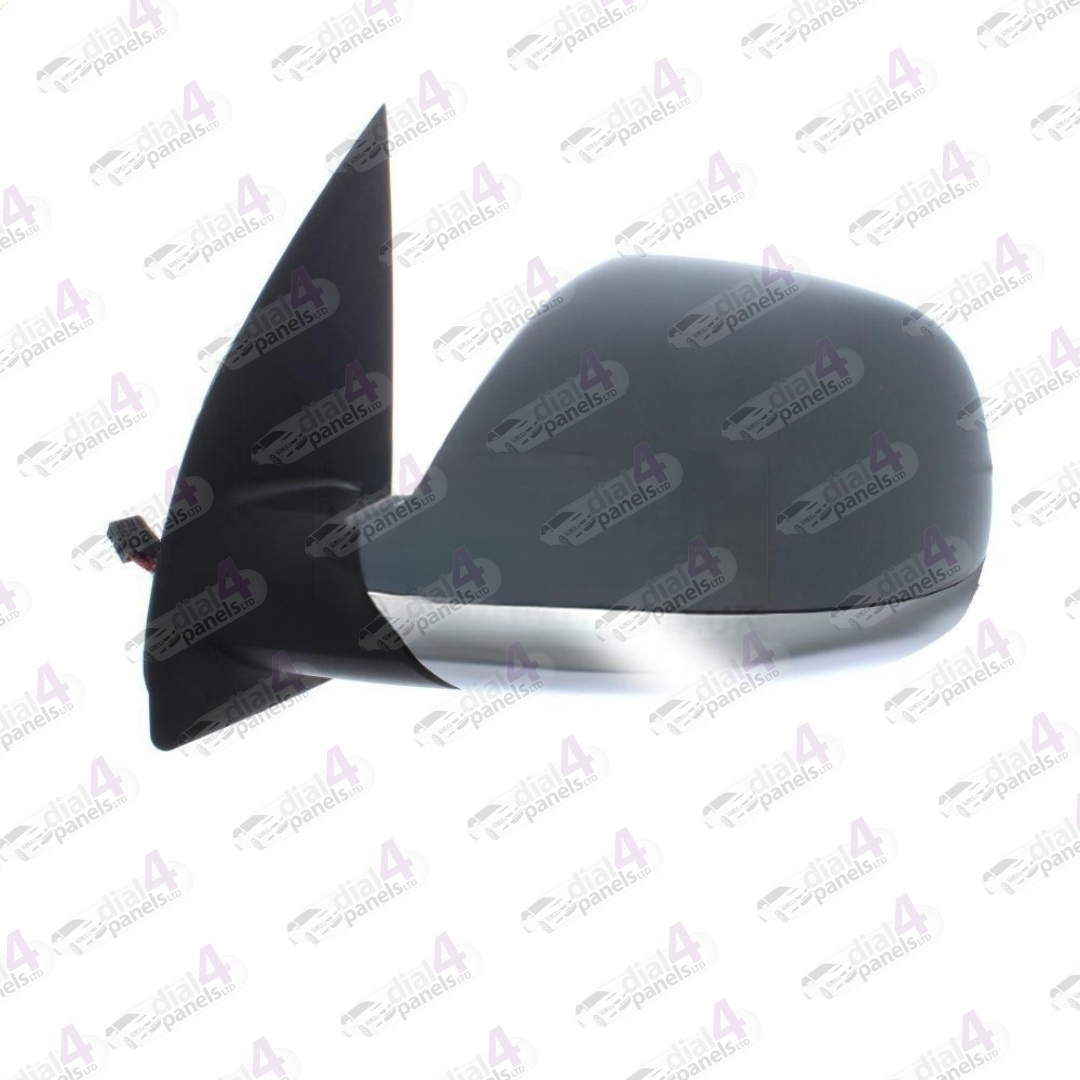 VOLKSWAGEN AMAROK 2011-2018 DOOR MIRROR ELECTRIC HEATED POWER FOLD PRIMED W CHROME BASE LH