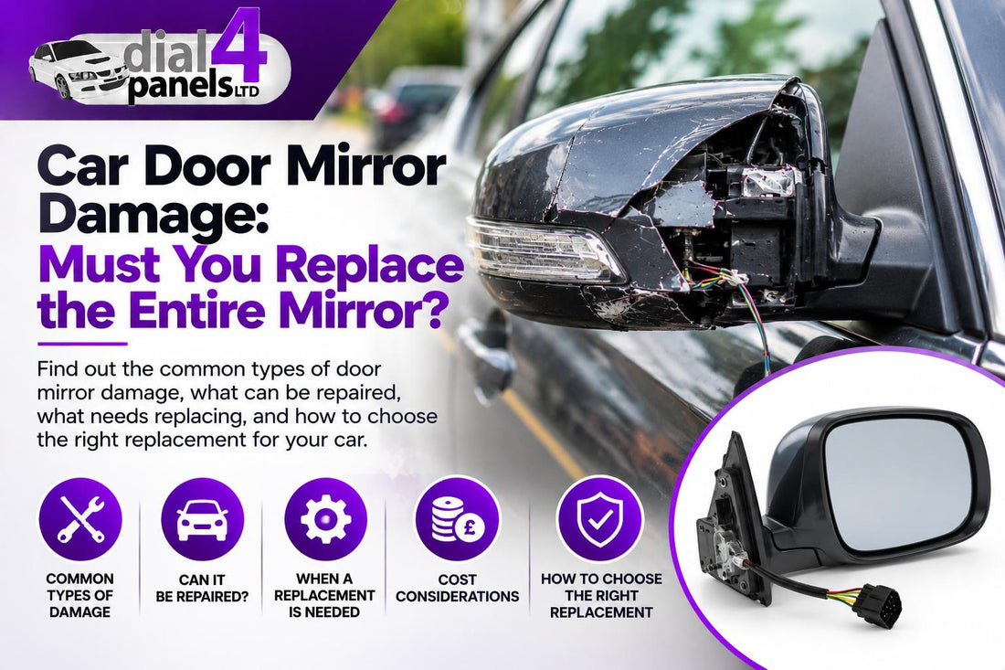 Car Door Mirror Damage: Must You Replace the Entire Mirror?
