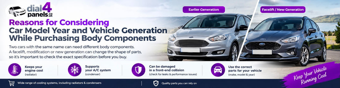 Reasons for Considering Car Model Year and Vehicle Generation While Purchasing Body Components
