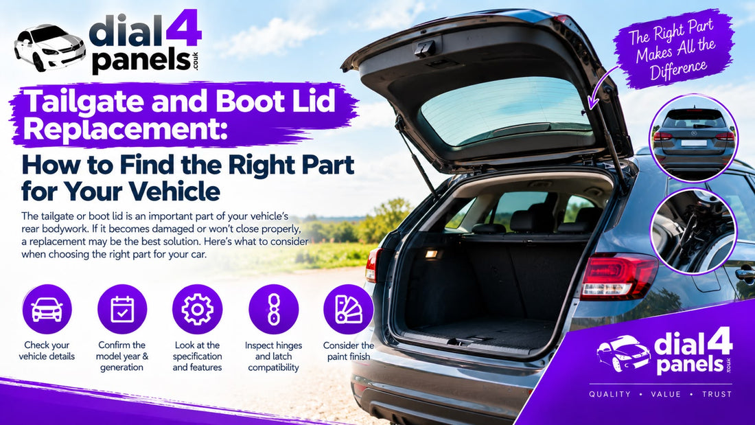 Replacement Tailgate and Boot Lid: Choosing the Right Part for Your Vehicle