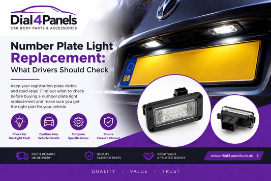 Replacement of Number Plate Lights: Things You Should Know about Your Car