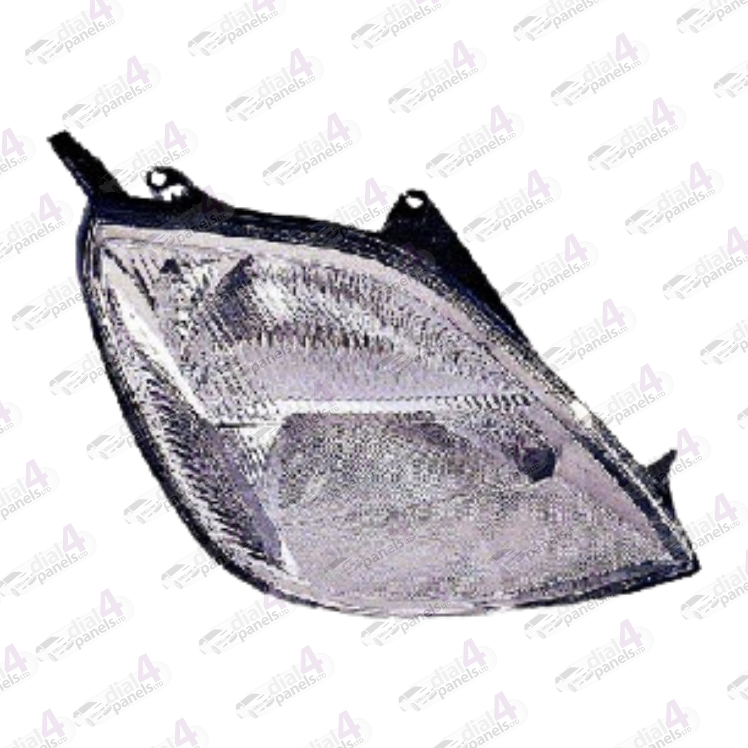 FORD FIESTA 2002-2005 HEADLAMP CHROME RIGHT 1142871 - 1202717 - 1320348 - 1320351 - 1142870 - 1198221 - 1212357