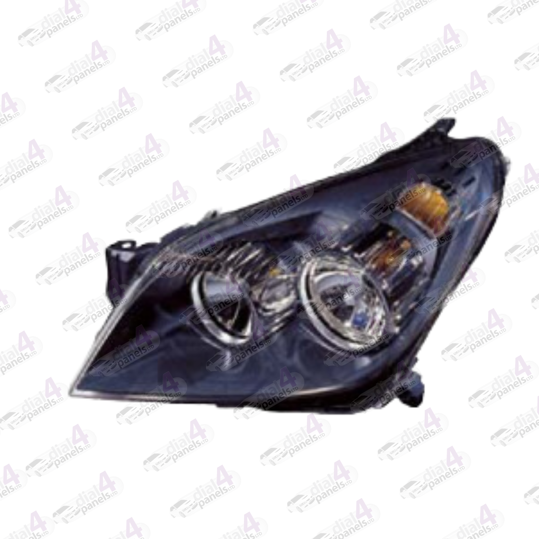 VAUXHALL ASTRA 2004-2009 HEADLAMP BLACK LEFT 1216561 - 93178633 - 93178635 - 93190386