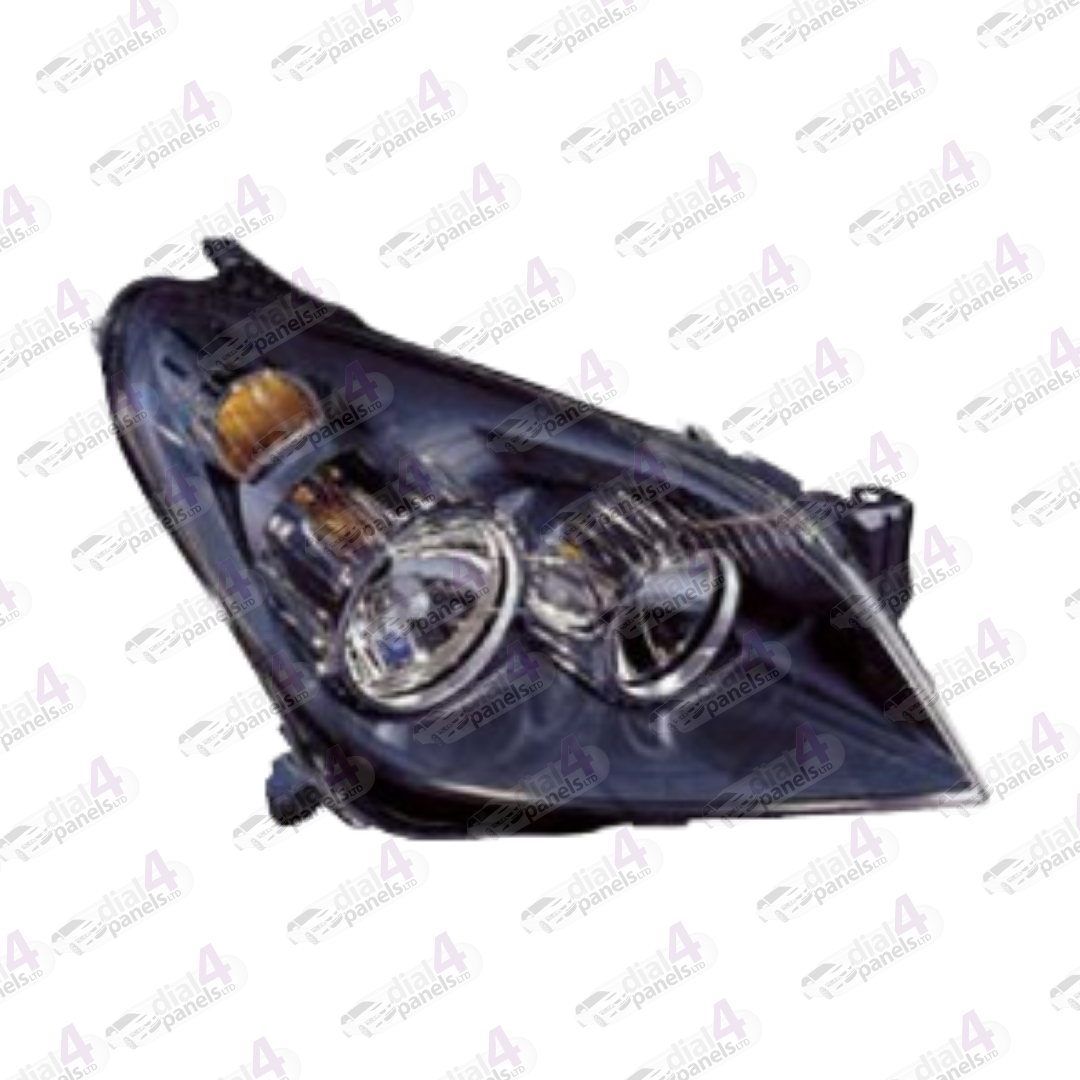 VAUXHALL ASTRA 2004-2009 HEADLAMP BLACK RIGHT 1216562 - 93178634 - 93178636 - 93190387