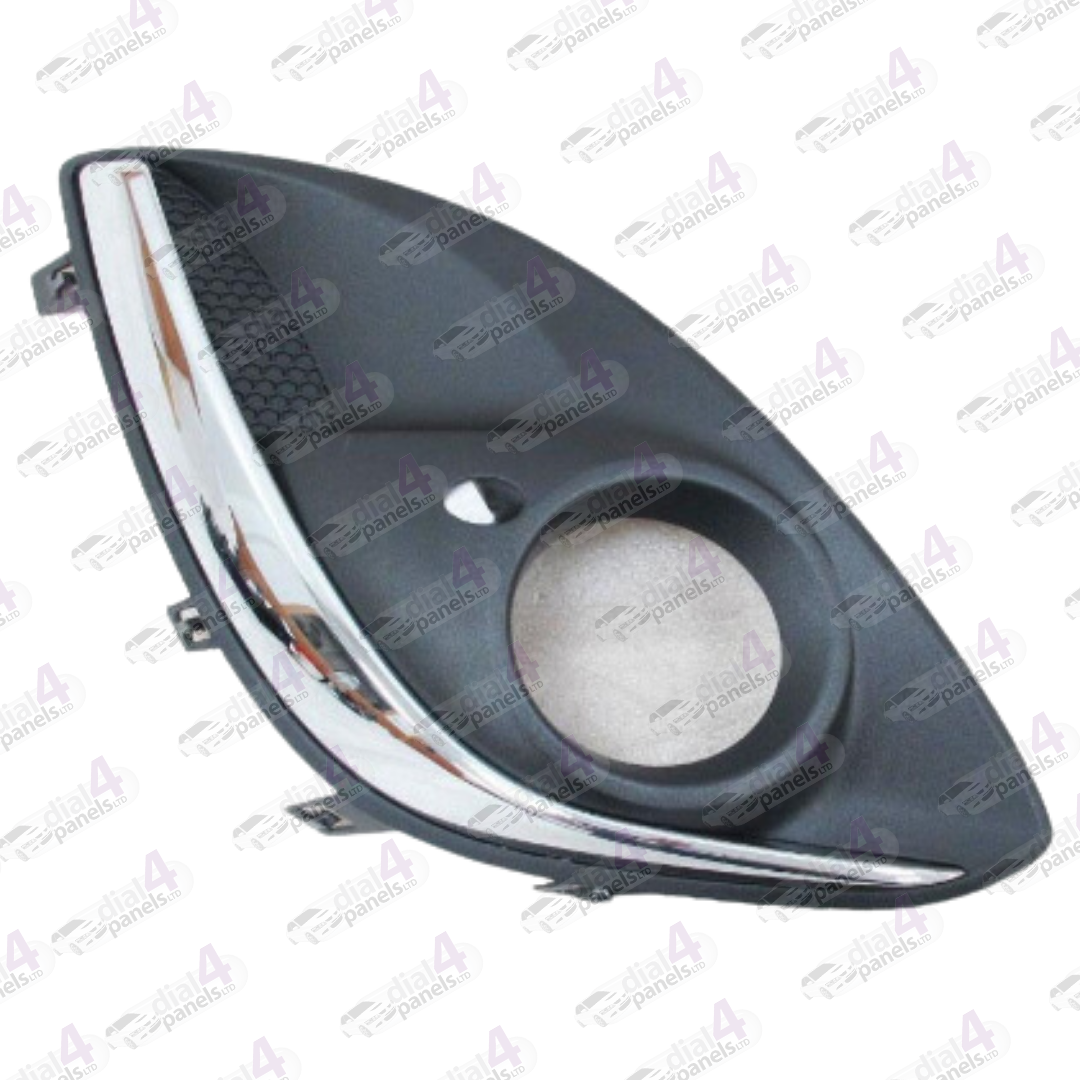 VAUXHALL CORSA D 2011-2014 FRONT BUMPER GRILLE WITH FOG HOLE & CHROME MOULDING RIGHT 1400867