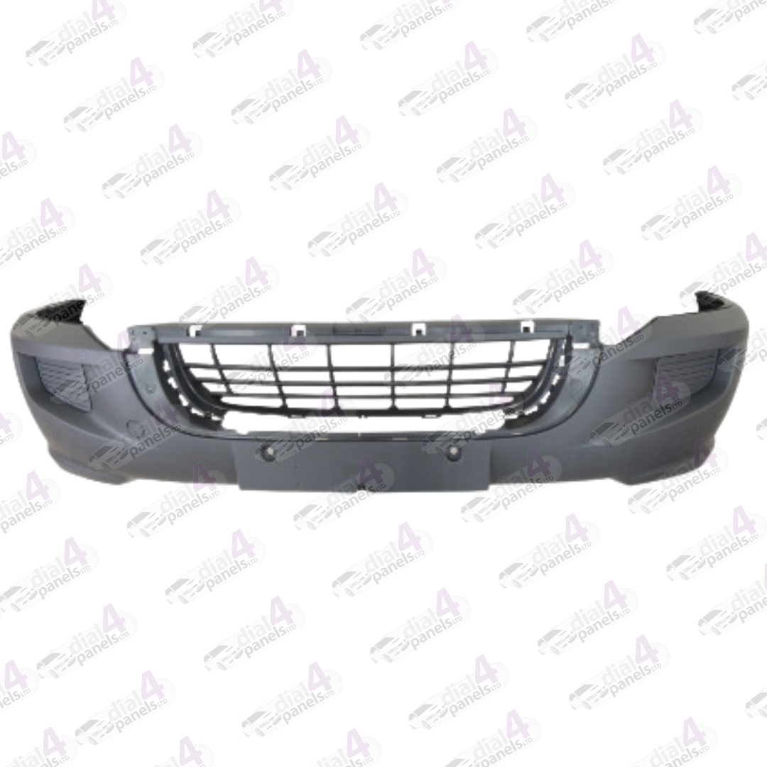 VOLKSWAGEN CRAFTER 2006-2016 FRONT BUMPER MAT DARK GRAY WITHOUT FOG LAMP HOLE 2E0807103T