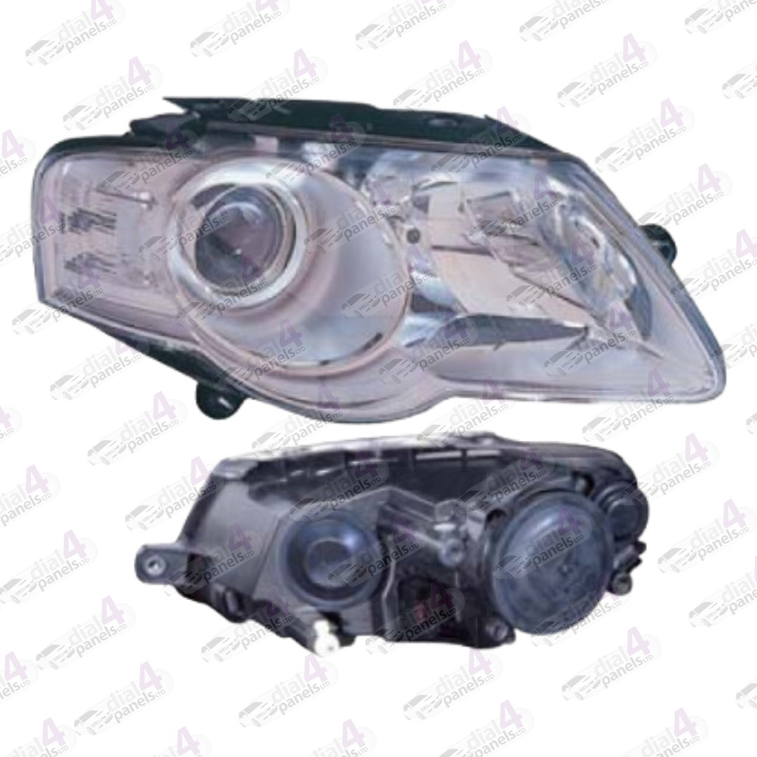 VOLKSWAGEN PASSAT 2006-2010 HEADLAMP CHROME RIGHT 3C0941006K - 3C0941006AA - 3C0941006J