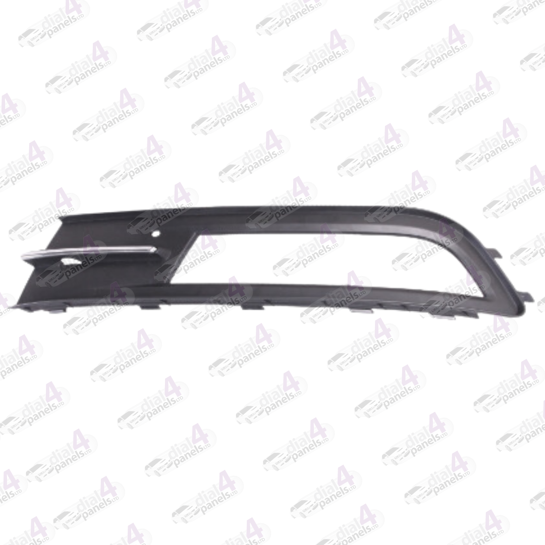 VOLKSWAGEN PASSAT 2015-2020 FRONT BUMPER GRILLE WITH FOG LAMP HOLE & CHROMED MOULDING LEFT 3G08546619B9