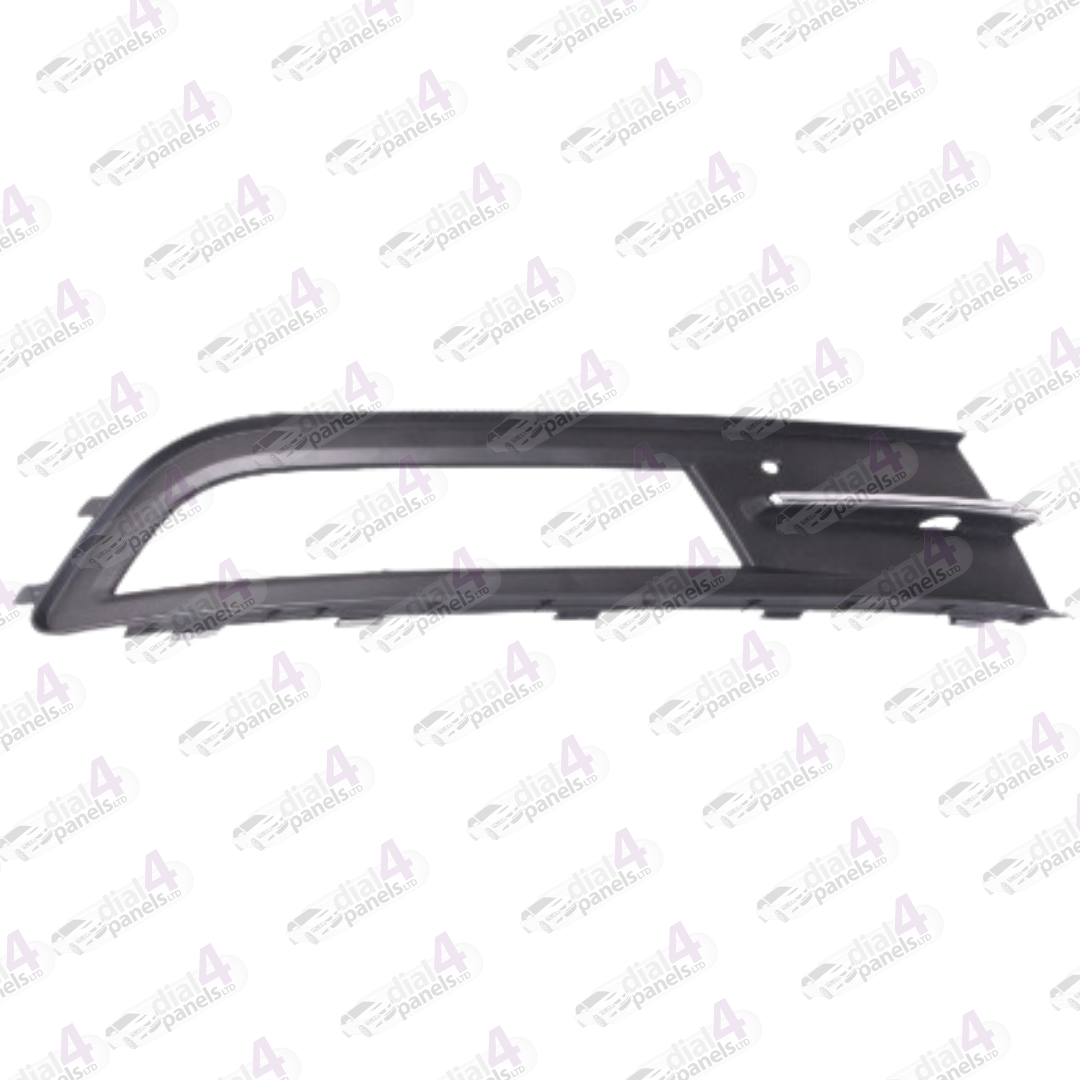 VOLKSWAGEN PASSAT 2015-2020 FRONT BUMPER GRILLE WITH FOG LAMP HOLE & CHROMED MOULDING RIGHT 3G08546629B9