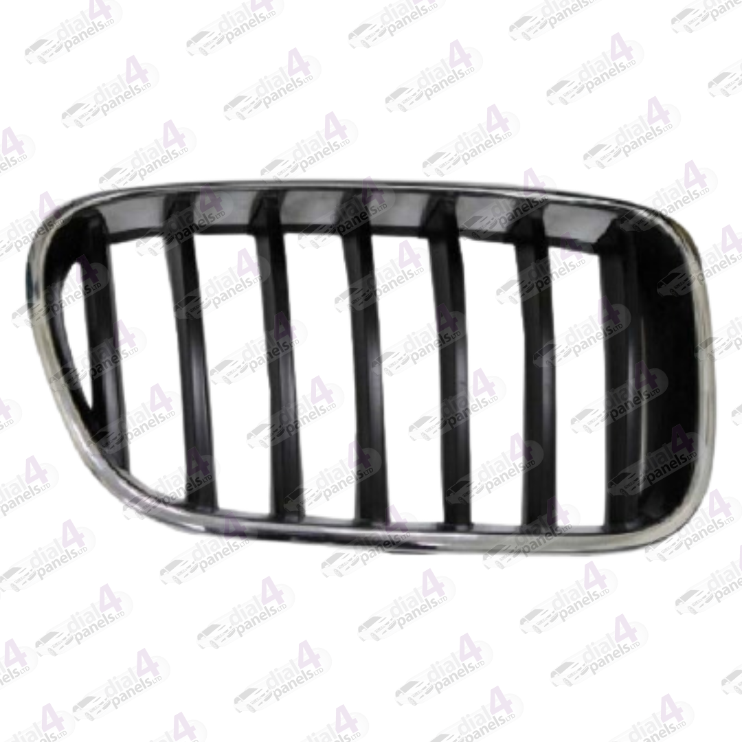 BMW X3 2011-2013 FRONT GRILLE BLACK WITH CHROME SURROUND RIGHT 51117210726