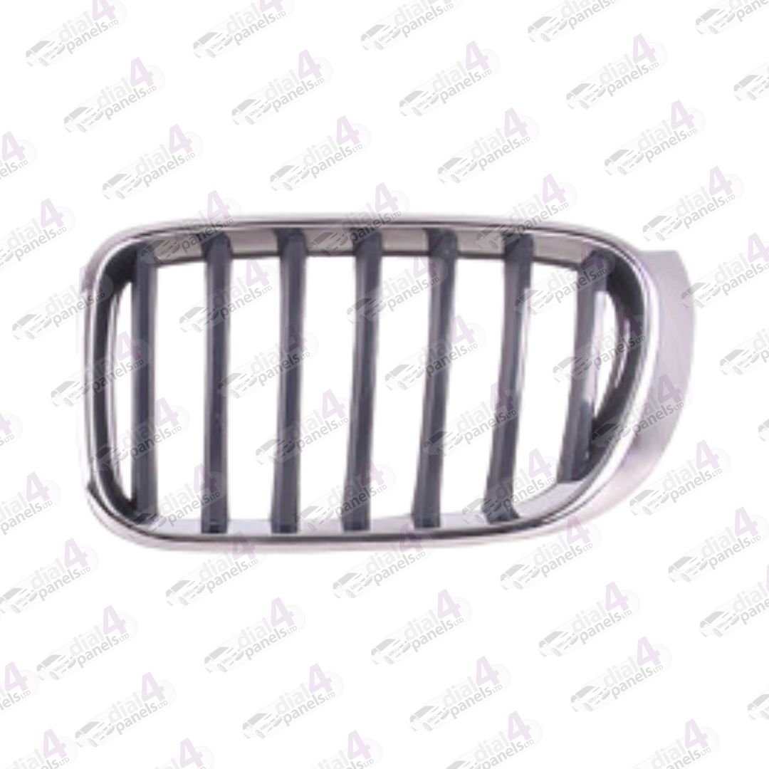 BMW X3 2014-2017 FRONT GRILLE BLACK WITH CHROME SURROUND LEFT 51117338571