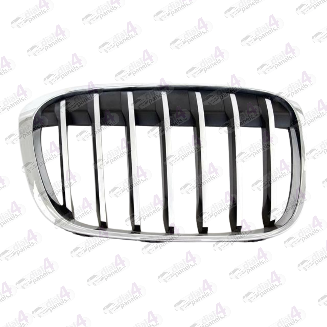 BMW X1 2015-2019 FRONT GRILLE WITH CHROME SURROUND RIGHT 51117383366