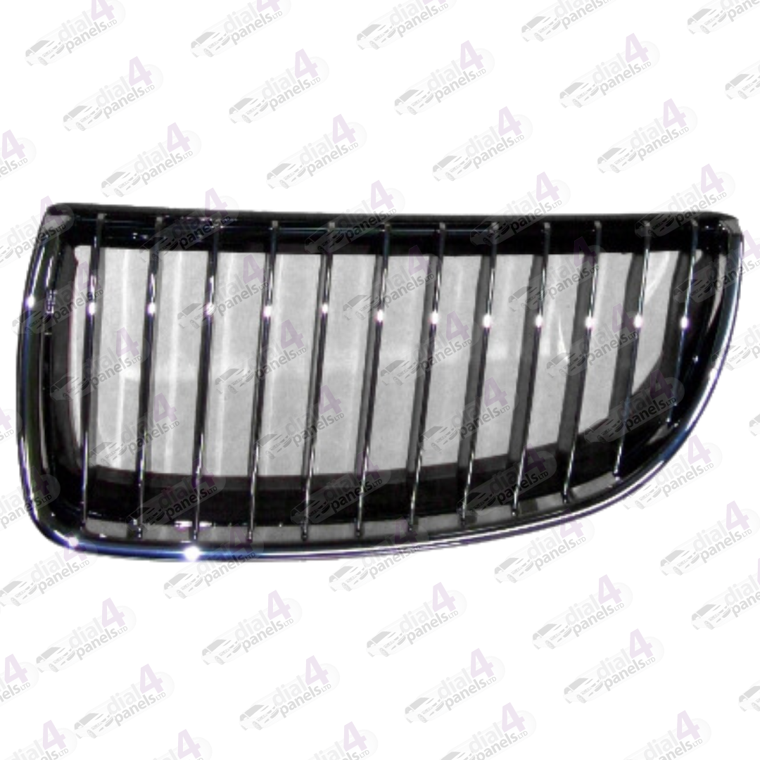 BMW 3 SERIES 2005-2008 FRONT GRILLE CHROME LEFT 51137120009