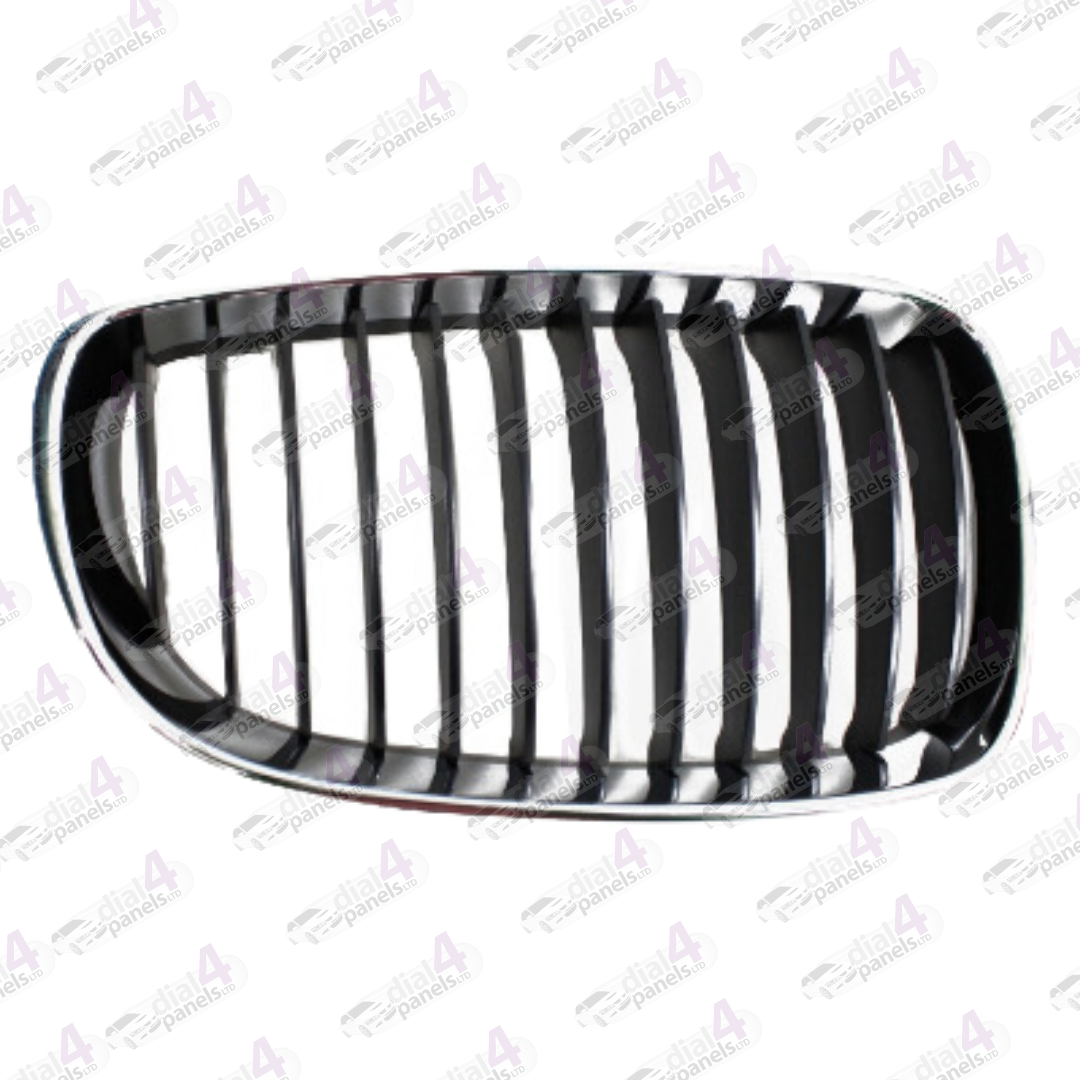 BMW 1 SERIES 2007-2010 FRONT GRILLE BLACK WITH CHROME SURROUND RIGHT 51137166440