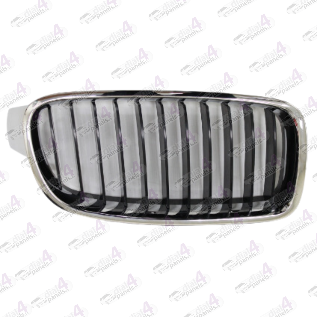 BMW 3 SERIES 2012-2019 FRONT GRILLE CHROME WITH BLACK STANDARD MODEL RIGHT 51137255412