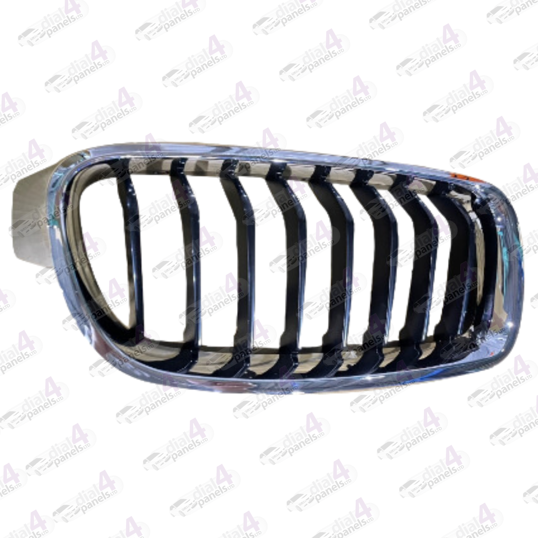 BMW 3 SERIES 2012-2019 FRONT GRILLE CHROME WITH BLACK SPORTSLINE RIGHT 51137260498