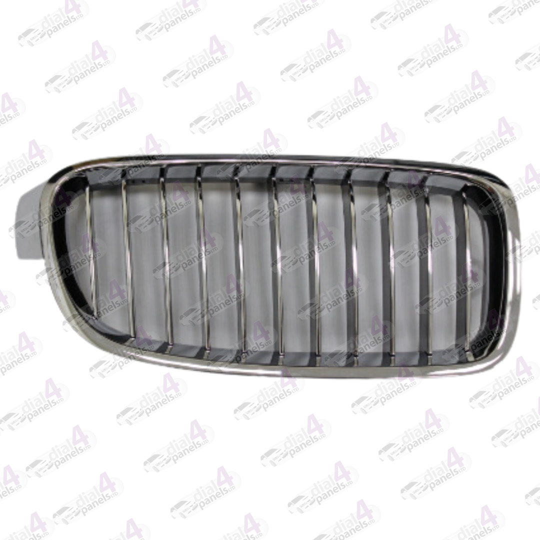 BMW 3 SERIES 2012-2019 FRONT GRILLE CHROME WITH BLACK LUXURY LINE RIGHT 51137263482