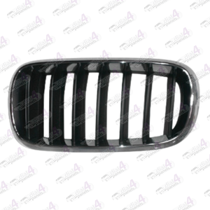 BMW X5 2014-2018 FRONT GRILLE BLACK WITH CHROME SURROUND LEFT 51137294485