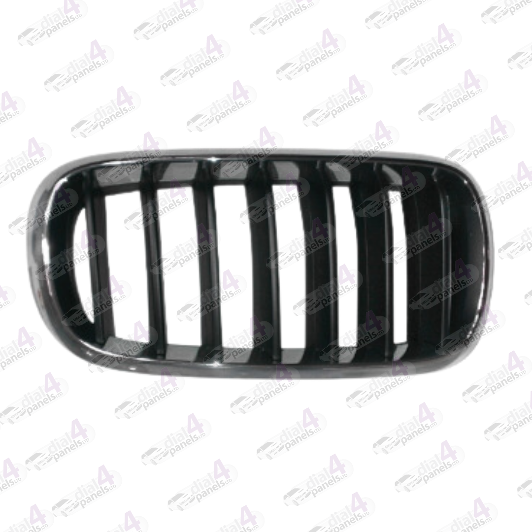 BMW X5 2014-2018 FRONT GRILLE BLACK WITH CHROME SURROUND RIGHT 51137294486