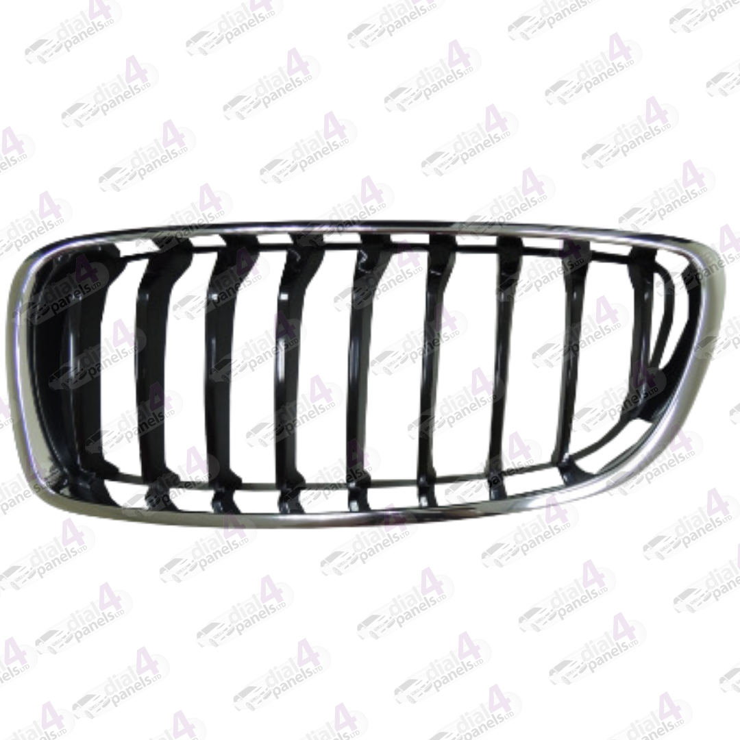 BMW 4 SERIES 2013-2020 FRONT GRILLE CHROME WITH BLACK M SPORT LEFT 51137294817