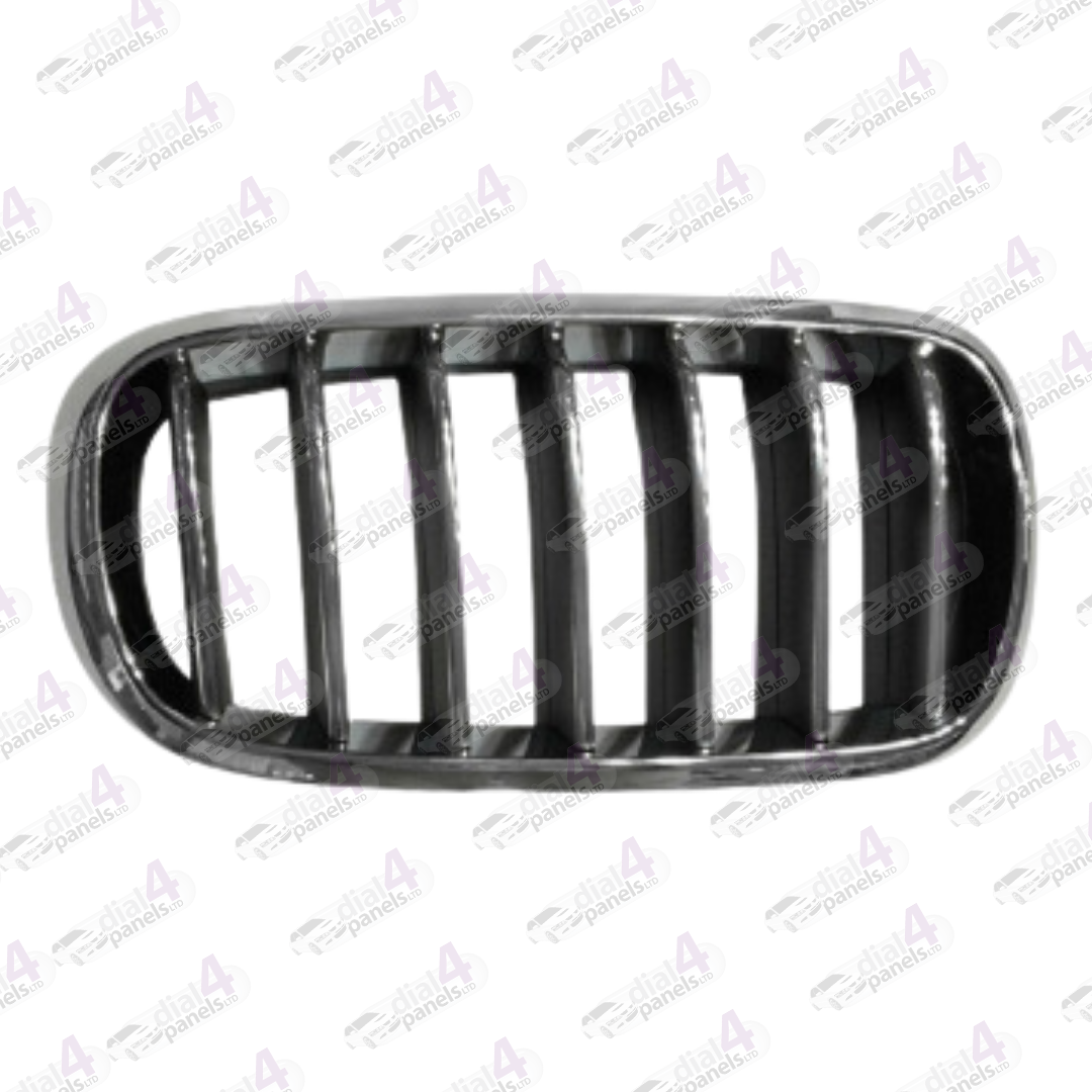 BMW X5 2014-2018 FRONT GRILLE CHROME BLACK RIGHT 51137316062