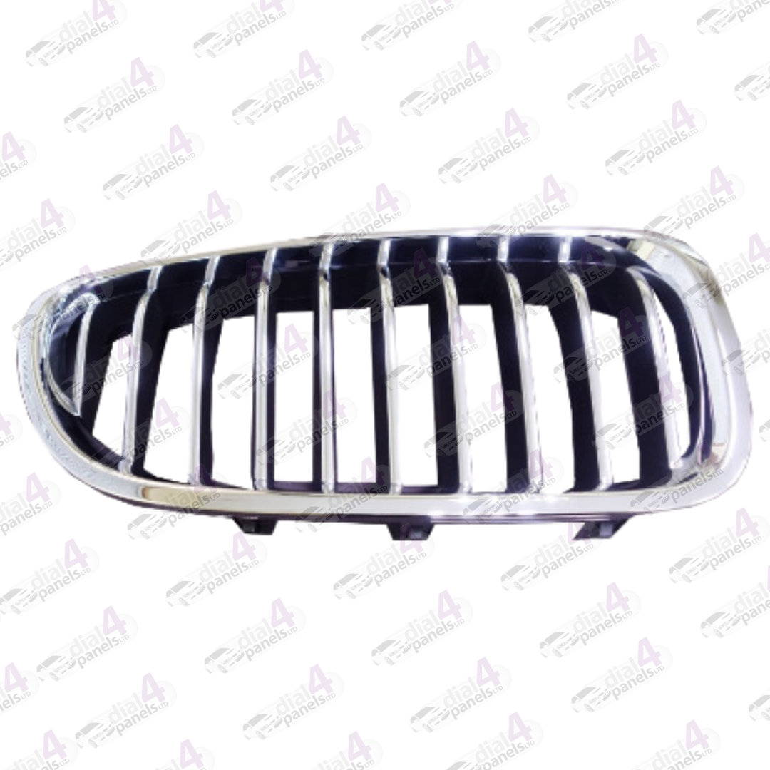 BMW 5 SERIES 2014-2016 FRONT GRILLE CHROME & BLACK RIGHT 51137336478