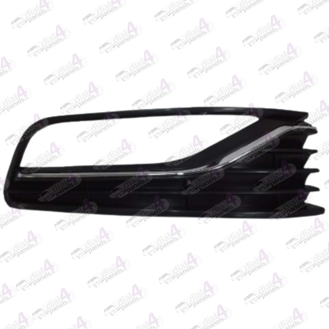 VOLKSWAGEN POLO 2014-2017 FRONT BUMPER GRILLE WITH LAMP HOLE & CHROME MOULDING RIGHT 6C0854662BRYP