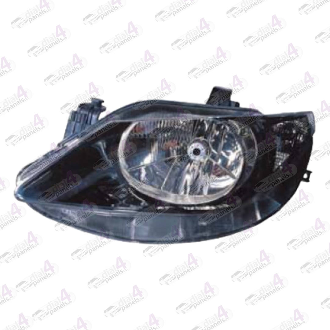 SEAT IBIZA 2008-2012 HEADLAMP BLACK SINGLE REFLECTOR LEFT 6J2941021B - 6J1941021 - 6J1941021A - 6J1941021B - 6J1941021C - 6J2941021C