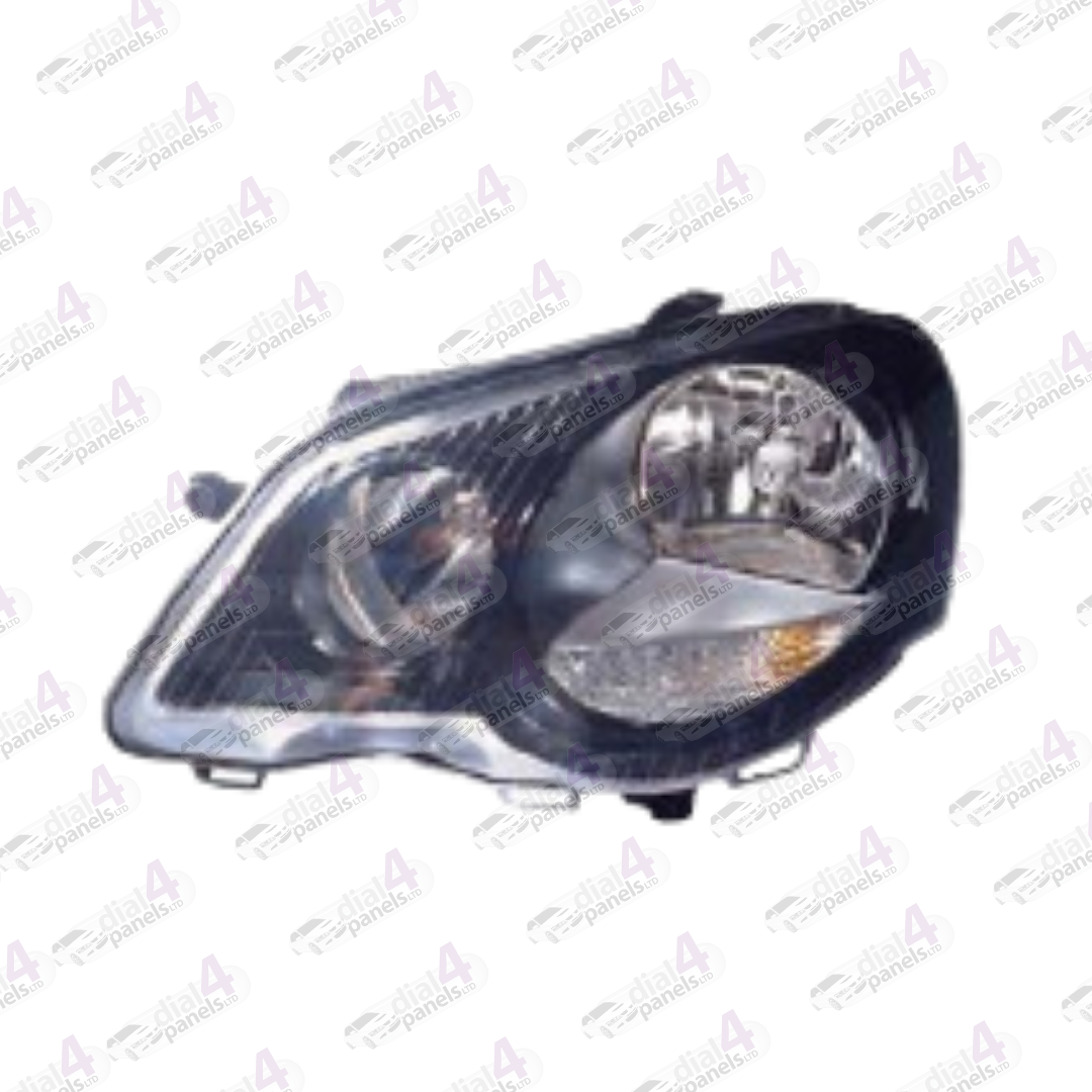 VOLKSWAGEN POLO GTI 2005-2008 HEADLAMP BLACK LEFT 6Q1941007AP - 6Q1941007AL - 6Q2941007M