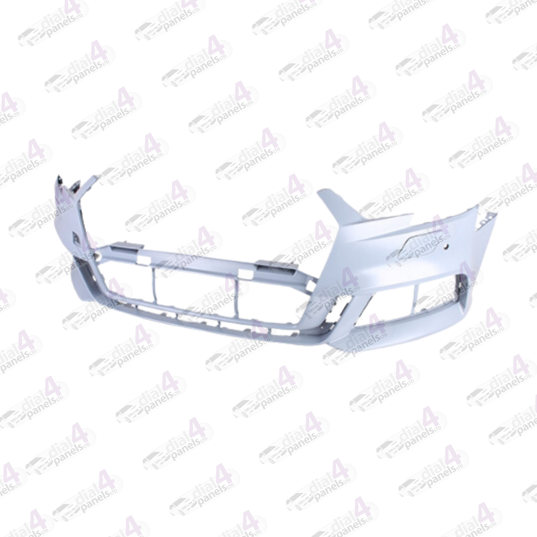 AUDI A3 2016-2020 FRONT BUMPER WITHACTIVE WASHER & 2 SENSOR HOLE S LINE 8V0807065AFGRU