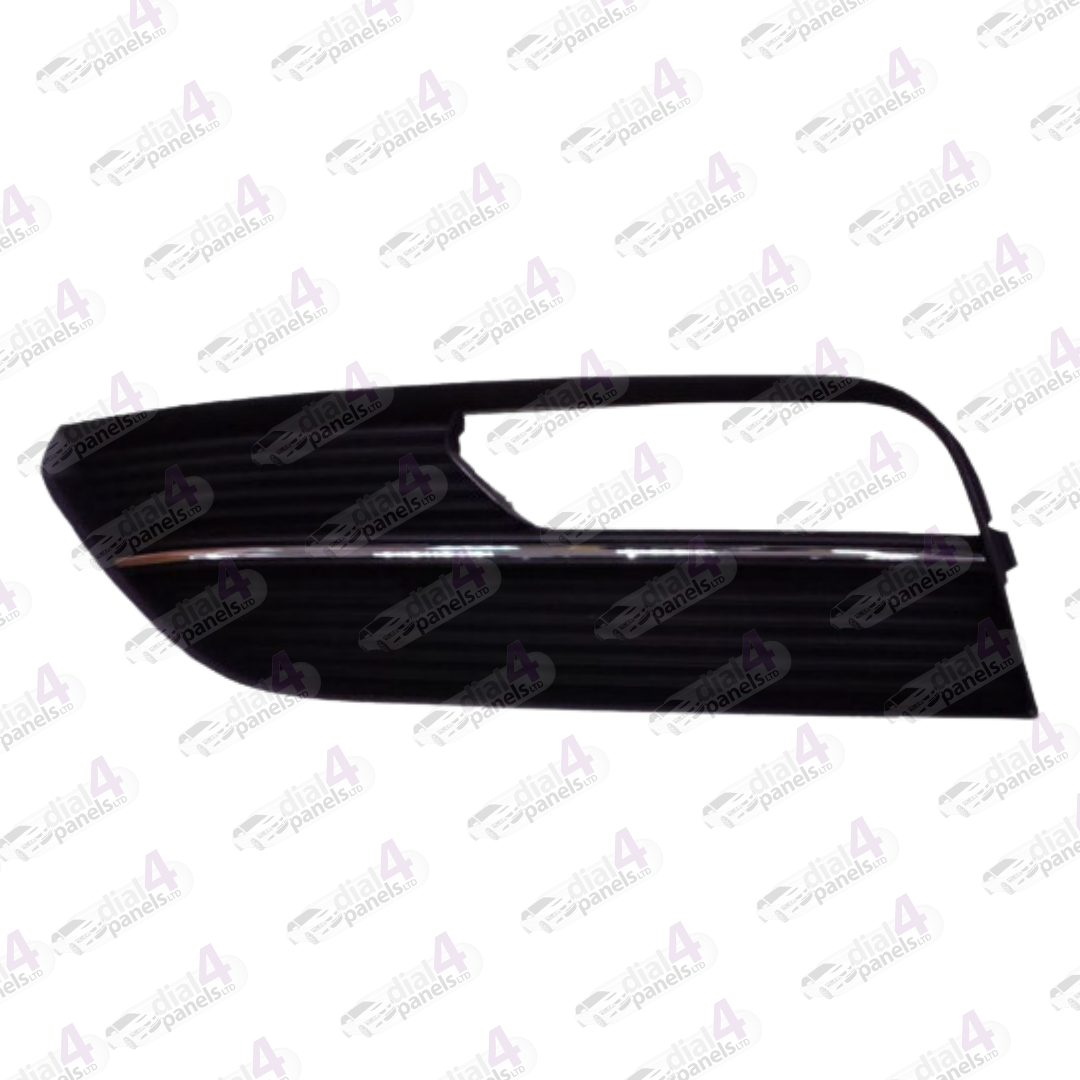 AUDI A3 2013-2016 FRONT BUMPER GRILLE WITH FOG HOLE & CHROME MOULDING LEFT 8V3807681A9B9