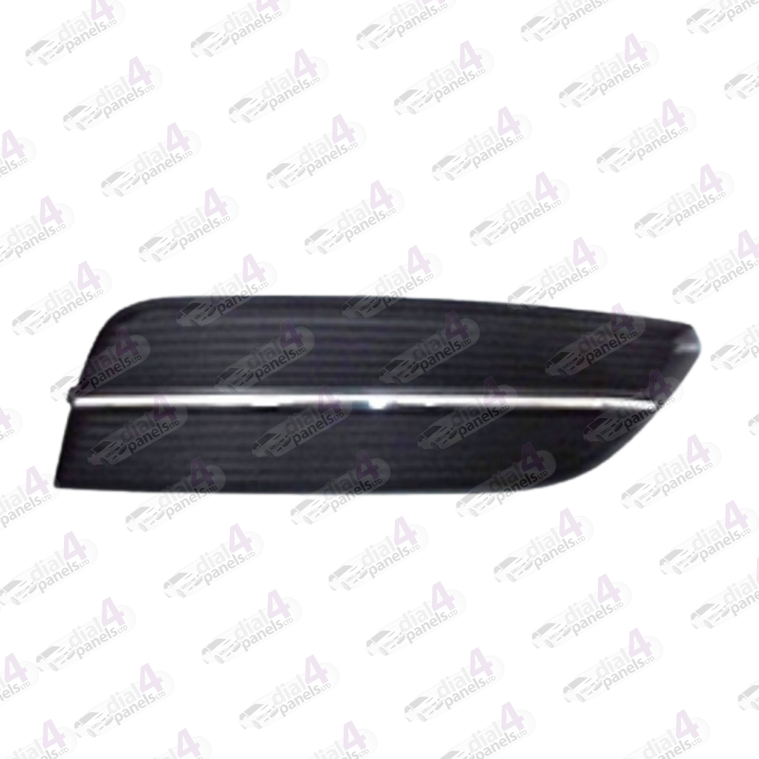 AUDI A3 2013-2016 FRONT BUMPER GRILLE WITHOUT FOG HOLE & CHROME MOULDING LEFT 8V3807681SP9