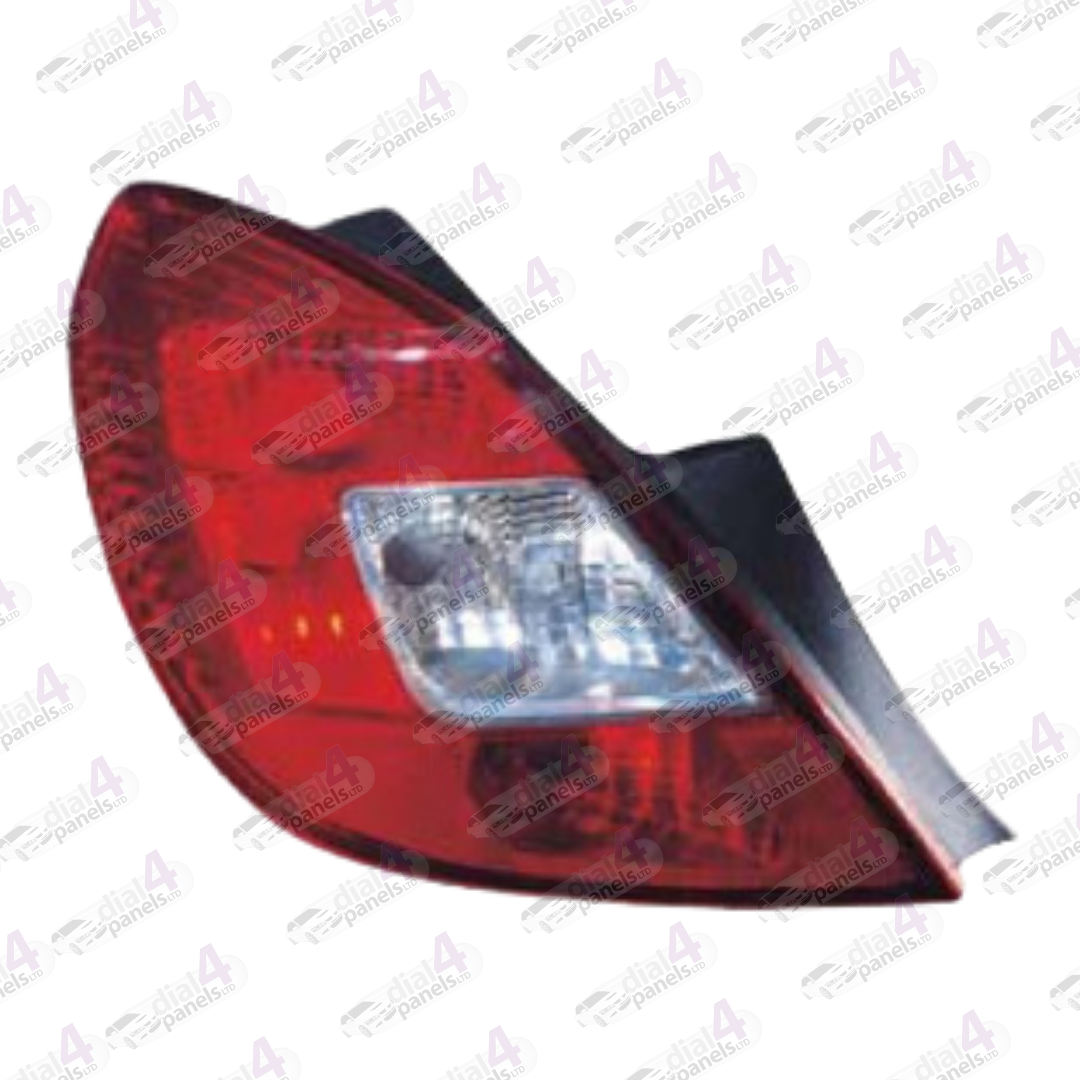 VAUXHALL CORSA 2006-2014 REAR LAMP RED CLEAR INDICATOR 5 DOOR LEFT 93189098 - 1222138 - 1222534 - 93190950 - 93196753