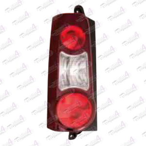 CITROEN BERLINGO 2012-2018 REAR LAMP TWIN DOOR DARK RED SURROUND LEFT 1680022680 - 9677205580