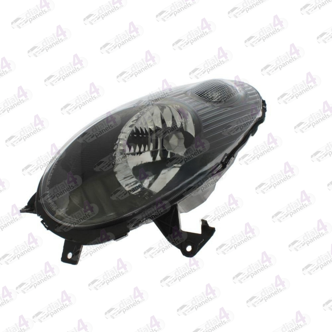 NISSAN MICRA 2003-2007 HEADLAMP BLACK LEFT 16060AX705 - 26060AX605