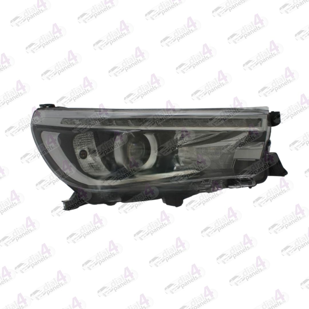 TOYOTA HILUX 2016-2020 HEADLAMP BLACK LED DRL RIGHT
