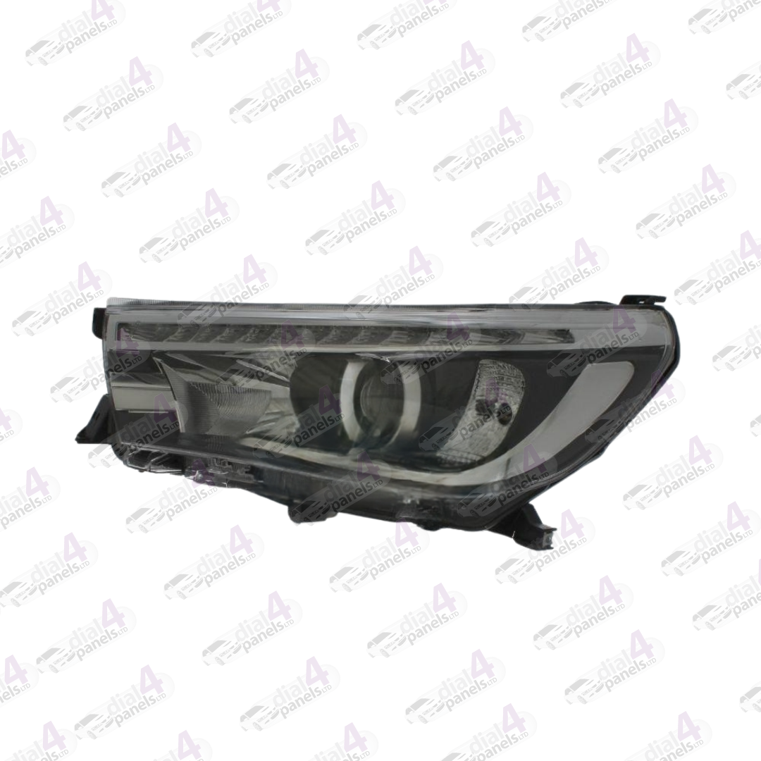 TOYOTA HILUX 2016-2020 HEADLAMP BLACK LED DRL LEFT