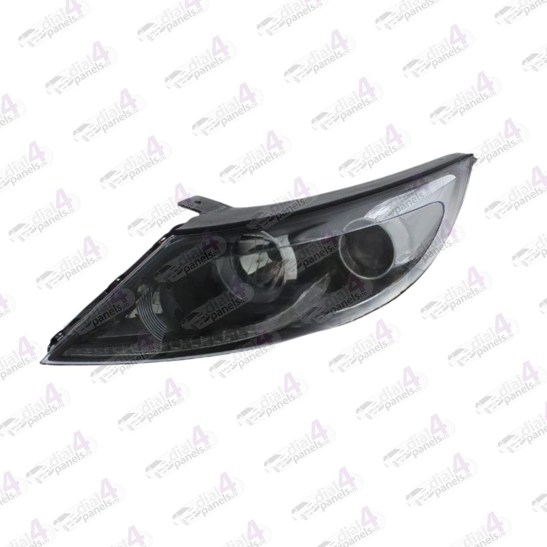 KIA SPORTAGE 2011-2015 HEADLAMP LED DRL BLACK LEFT