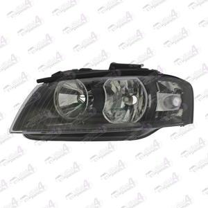 AUDI A3 2003-2008 HEADLAMP BLACK LEFT 8P0941003K - 8P0941003L - 8L0941003K - 8P0941003A