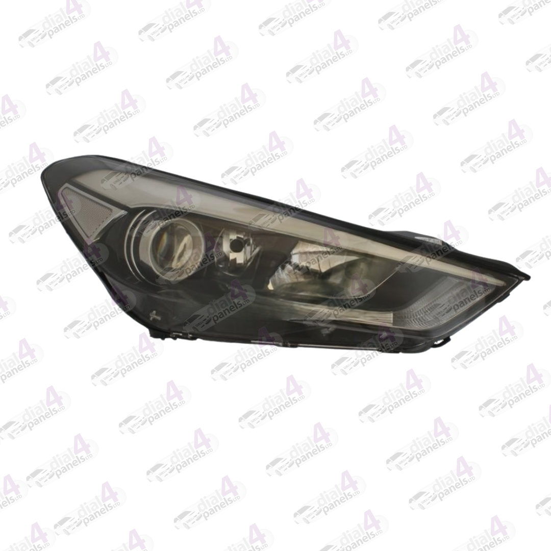 HYUNDAI TUCSON 2015-2018 HEADLAMP BLACK LED DRL RIGHT