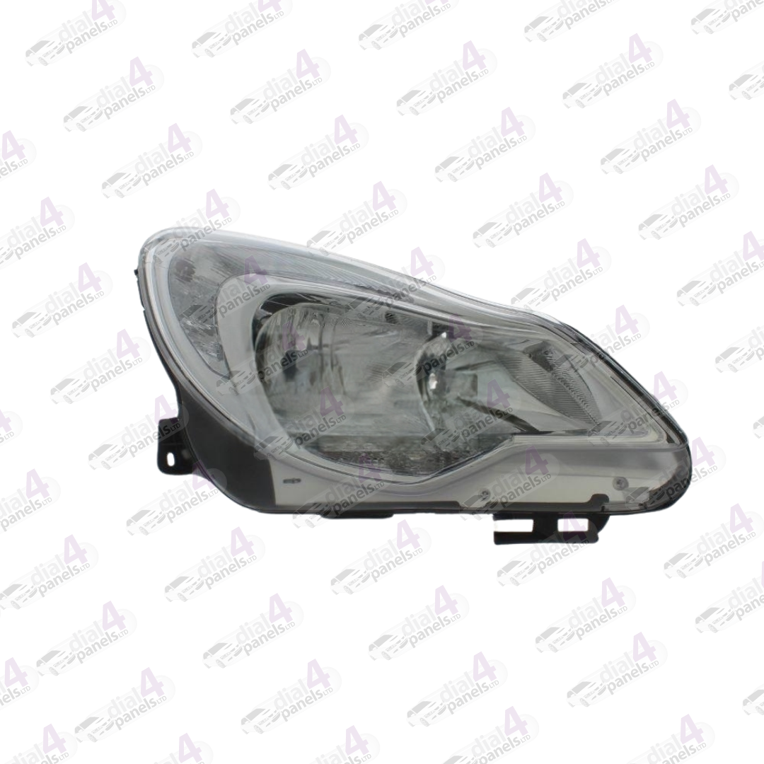 VAUXHALL CORSA 2011-2014 HEADLAMP CHROME RIGHT 1216696 - 1226124 - 95507716 - 95507718 - 95511328 - 95511330
