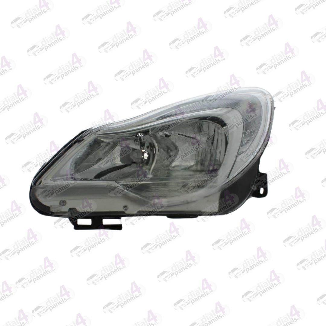 VAUXHALL CORSA 2011-2014 HEADLAMP CHROME LEFT 1216695 - 1216697 - 1216790 - 1216837 - 1226125 - 1226127 - 13446805 - 95507717 - 95507719 - 95511327 - 95511329 - 95515475