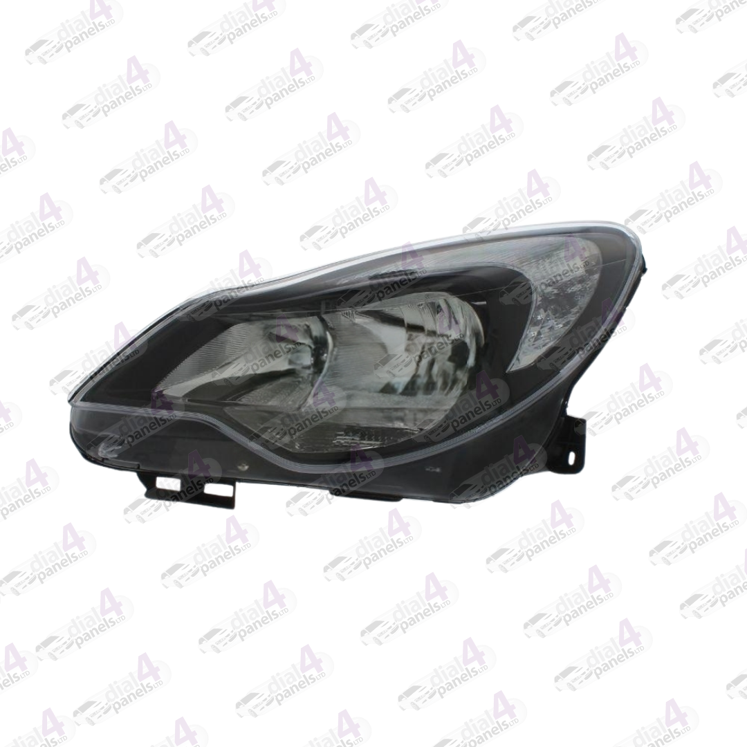 VAUXHALL CORSA 2011-2014 HEADLAMP BLACK LEFT 1216646 - 13446799 - 95510691 - 95515469