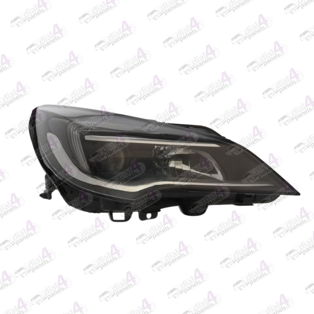 VAUXHALL ASTRA 2015-2019 HEADLAMP BLACK LED DRL RIGHT 39081895