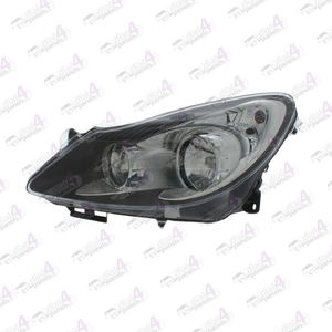 VAUXHALL CORSA 2006-2011 HEADLAMP BLACK LEFT 1216194 - 93189363
