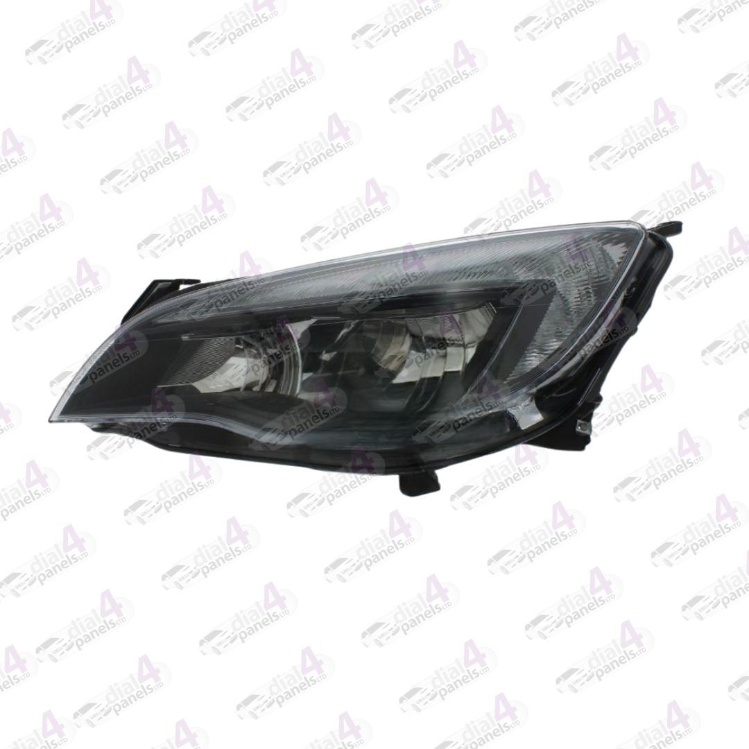 VAUXHALL ASTRA 2009-2012 HEADLAMP BLACK LEFT 1216210 - 13297720