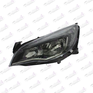 VAUXHALL ASTRA 2012-2014 HEADLAMP BLACK WITH CHROME STRIP LEFT 1216730 - 13371601