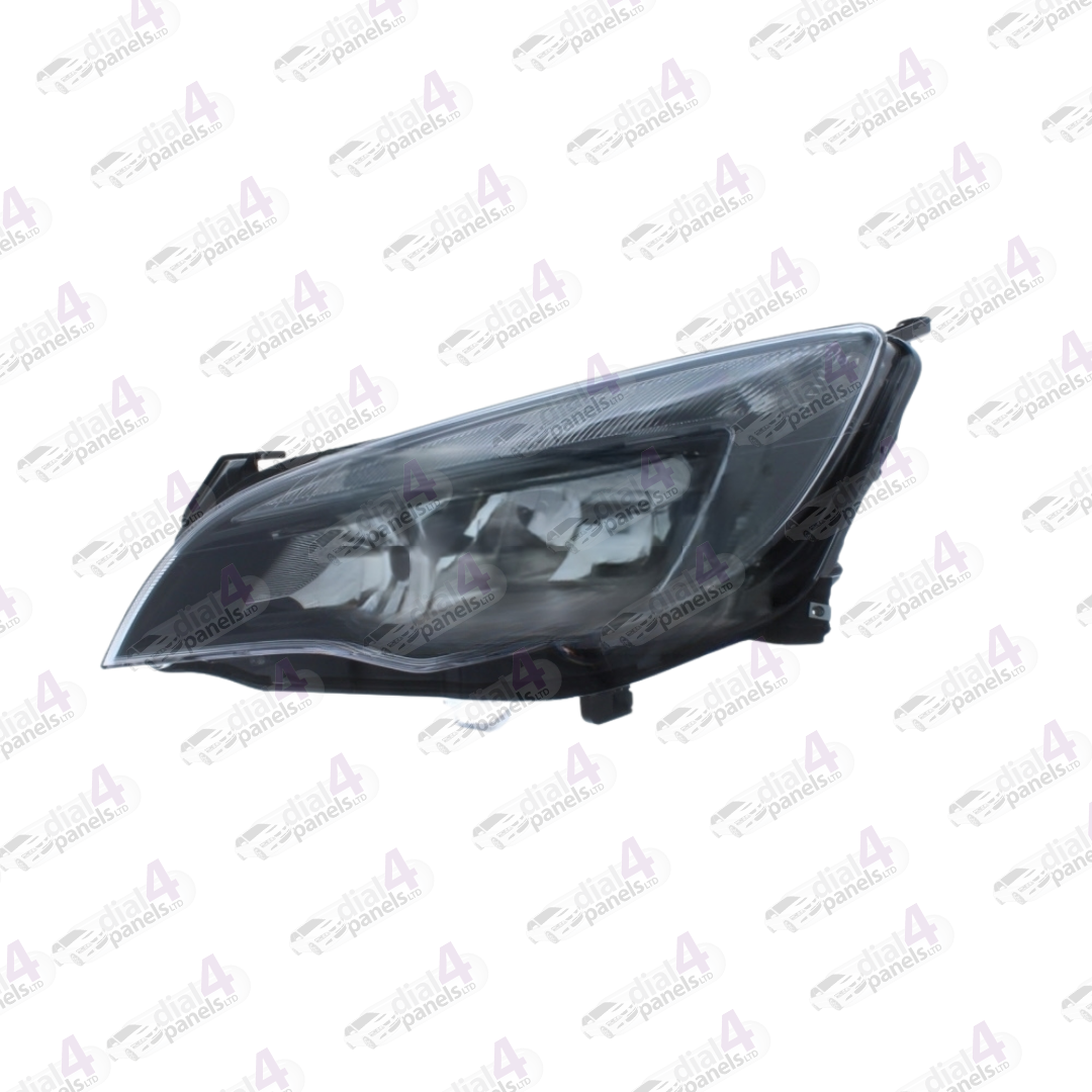 VAUXHALL ASTRA 2012-2014 HEADLAMP BLACK LED DRL LEFT 1216730 - 13371601
