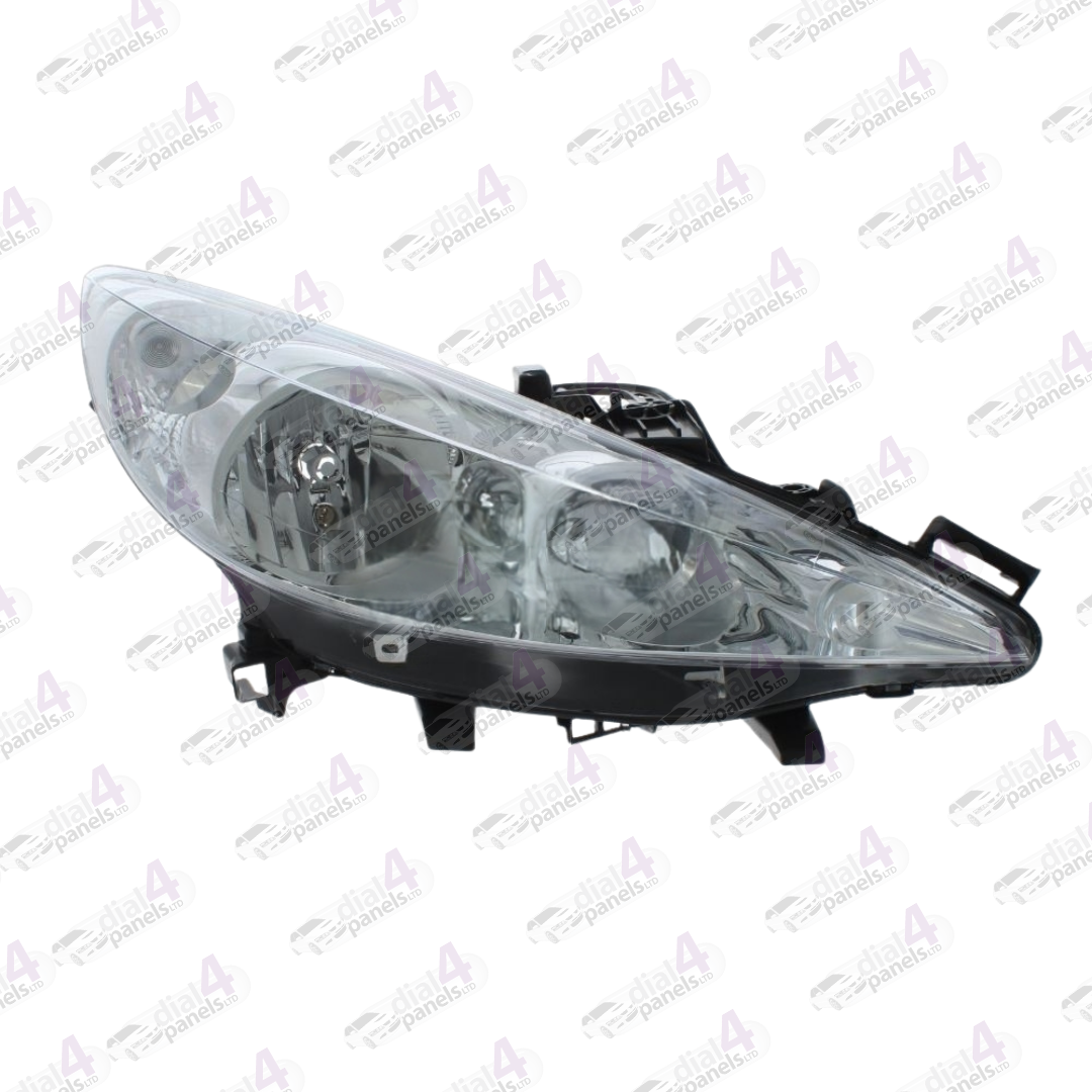 PEUGEOT 207 2006-2013 HEADLAMP CHROME RIGHT 620697